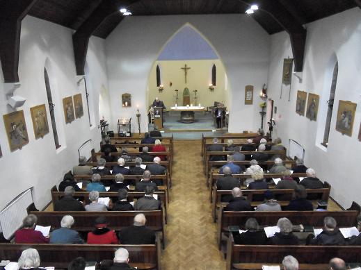 View from the back of the Church during the Readings